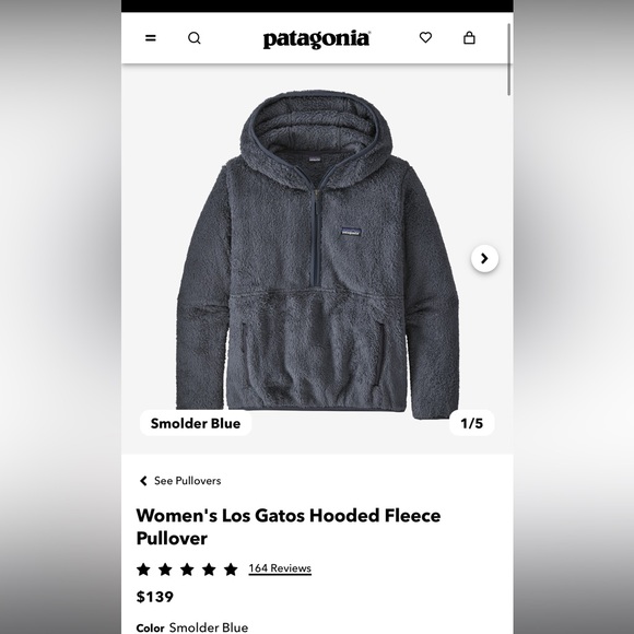 - Patagonia Womens Los Gatos Hooded Pullover- Basically New - Picture 6 of 9